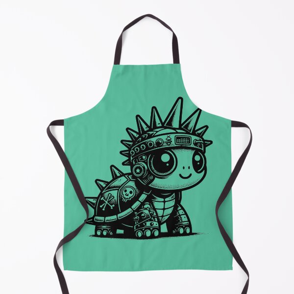 Item preview, Whimsigoth Cyberpunk Cyborg Turtle Vintage Inspired Art Design designed and sold by dreamsagellc.