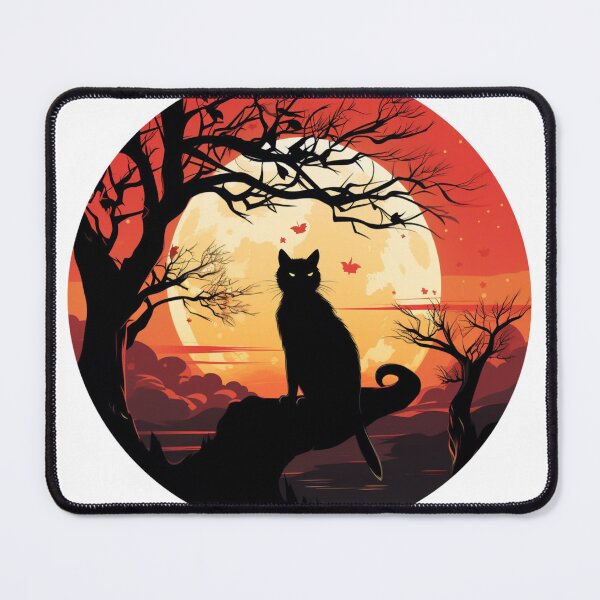 Item preview, Black Cat An The Moon designed and sold by Sol-threads.