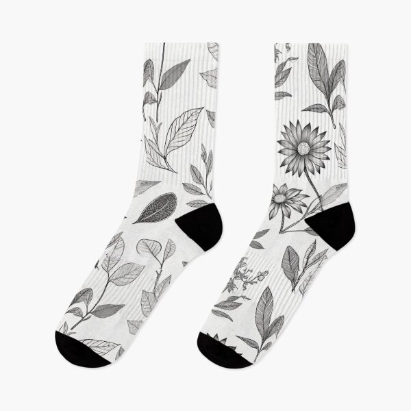 Item preview, Patterns No. 242.  Mid Century. Vintage Retro. Floral. Pencil Sketch. Botanical. Drawing. By Carraan designed and sold by CARRAANN.