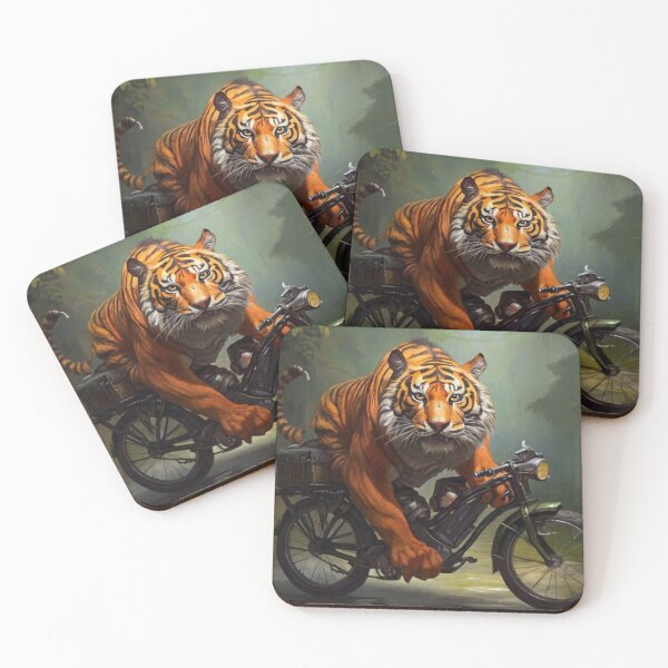 Item preview, Tiger on motorcycle  designed and sold by Nanicreate1998.