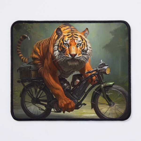 Item preview, Tiger on motorcycle designed and sold by Nanicreate1998.