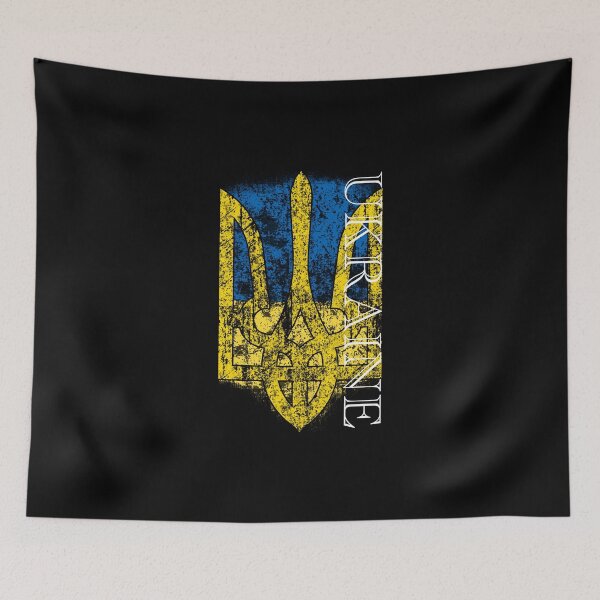 Item preview, Ukraine Flag Symbol Trident Tryzub Vintage designed and sold by Aide.