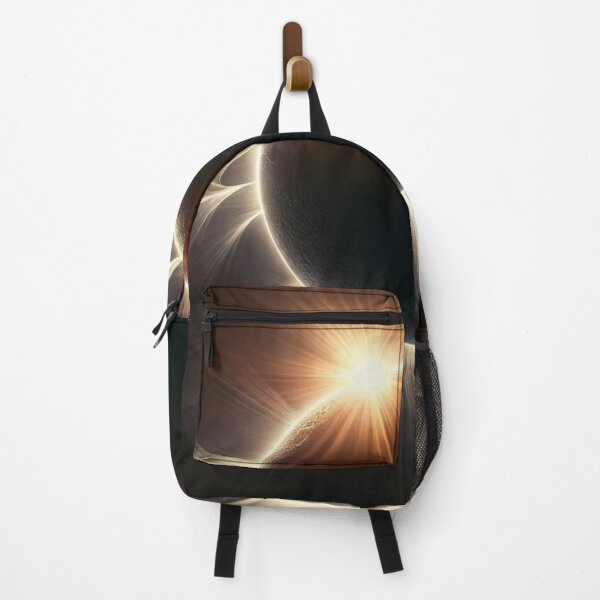 Item preview, Total solar eclipse design with sun rays designed and sold by Blessinger77.