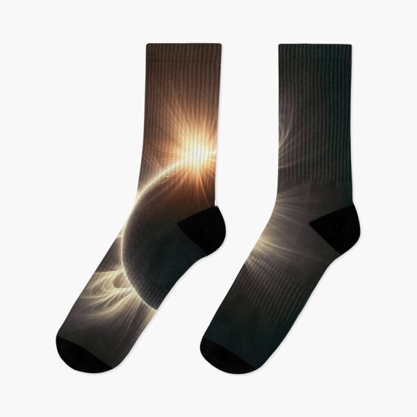Item preview, Total solar eclipse design with sun rays designed and sold by Blessinger77.