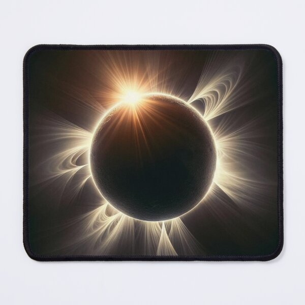 Item preview, Total solar eclipse design with sun rays designed and sold by Blessinger77.