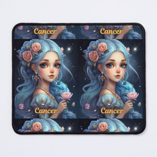 Item preview, Cancer Portrait. cute girl designed and sold by ZodiacWonders.