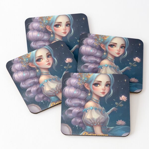 Item preview, Cancer Portrait. cute girl designed and sold by ZodiacWonders.