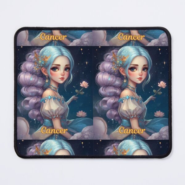 Item preview, Cancer Portrait. cute girl designed and sold by ZodiacWonders.