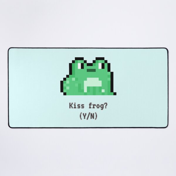 Item preview, Frog Kiss: Retro Gaming Vibes Pixel Art  designed and sold by GoblinBoutique.