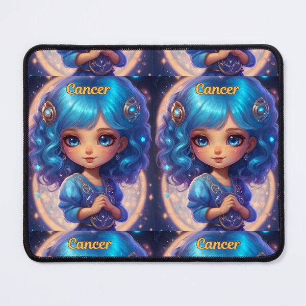 Item preview, Cancer Portrait. cute girl designed and sold by ZodiacWonders.