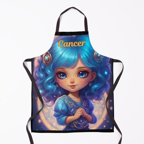 Item preview, Cancer Portrait. cute girl designed and sold by ZodiacWonders.