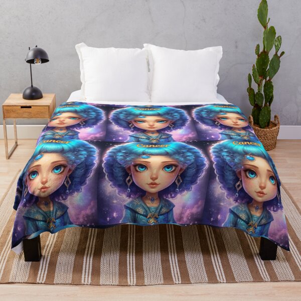 Item preview, Cancer Portrait. cute girl designed and sold by ZodiacWonders.