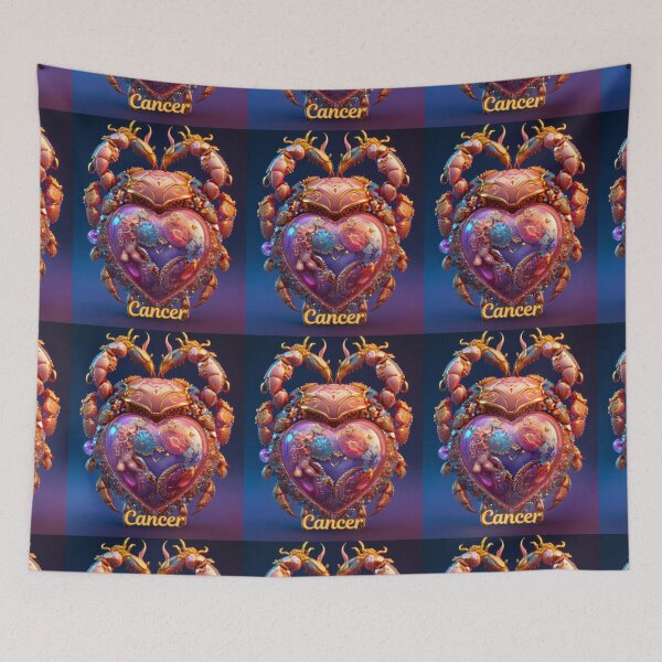 Item preview, Cancer Zodiac, heart shaped designed and sold by ZodiacWonders.