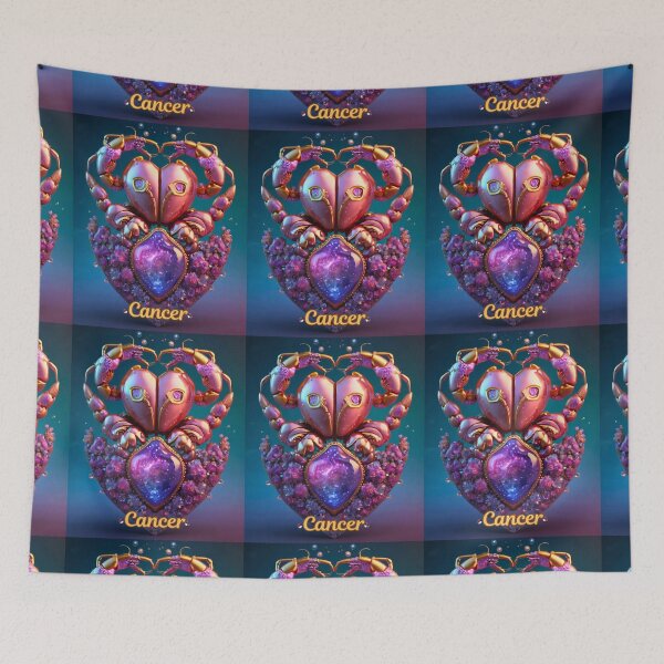Item preview, Cancer Zodiac, heart shaped designed and sold by ZodiacWonders.
