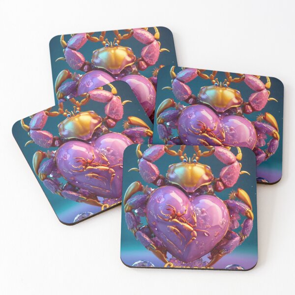 Item preview, Cancer Zodiac, heart shaped designed and sold by ZodiacWonders.