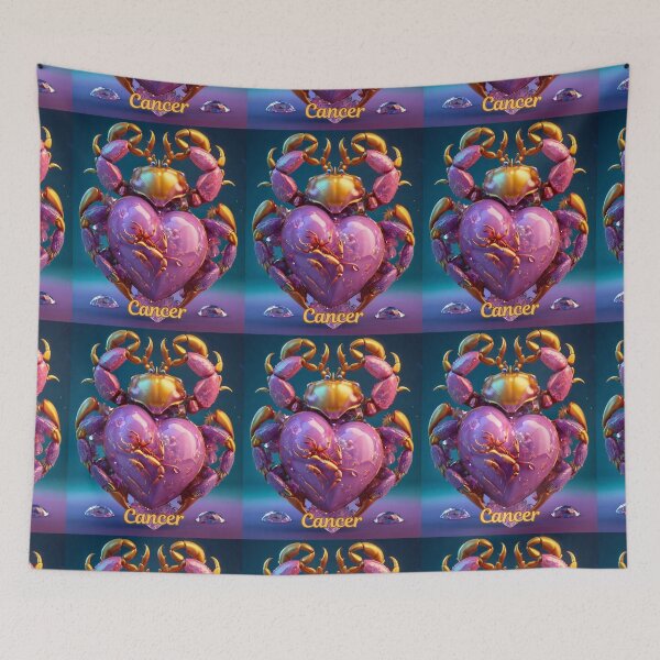 Item preview, Cancer Zodiac, heart shaped designed and sold by ZodiacWonders.