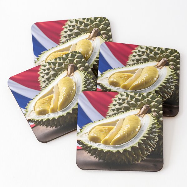 Item preview, Mesmerizing Durian Against Vibrant Thai Flag designed and sold by Best-Art-32.