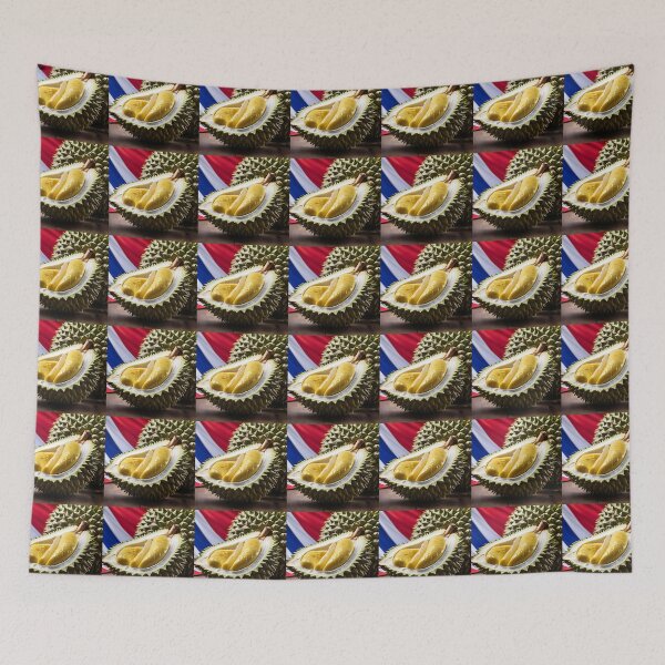 Item preview, Mesmerizing Durian Against Vibrant Thai Flag designed and sold by Best-Art-32.