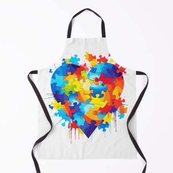 Item preview, World Autism Awareness Day Autism Accept Puzzle Heart Love designed and sold by Zeus-Studio.