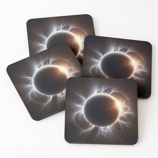Item preview, Total solar eclipse with sun rays designed and sold by Blessinger77.