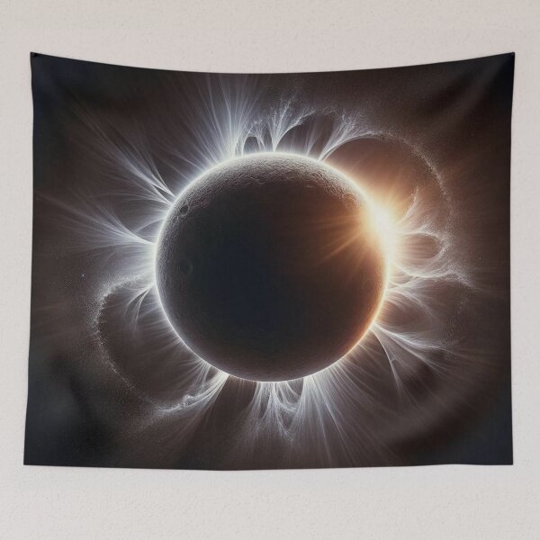 Item preview, Total solar eclipse with sun rays designed and sold by Blessinger77.