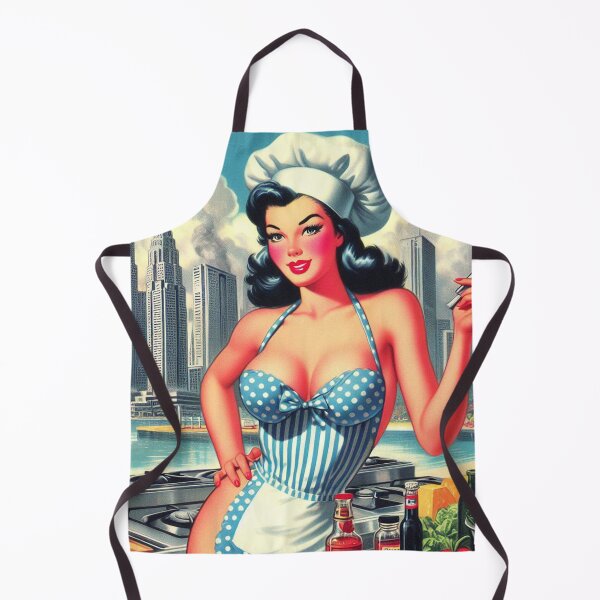 Item preview, Hot Chef Pin-up designed and sold by PulpVintage.