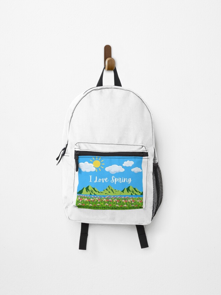 Thumbnail 1 of 3, Backpack, I love spring designed and sold by PapaMatrix.