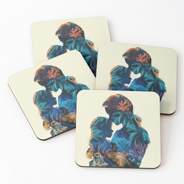 Item preview, Mother and Little Daughter Silhouette Artwork designed and sold by Vicky021.