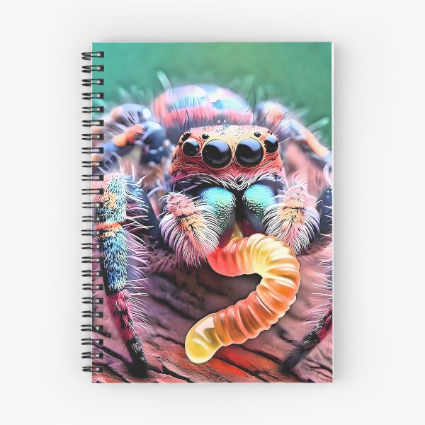 Item preview, Jumping Spider and Gummy Worm designed and sold by Spiderfalls.