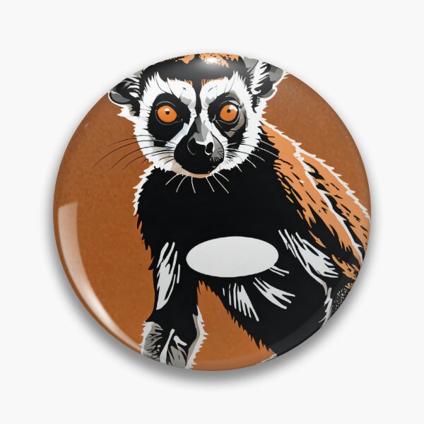 Item preview, Cool Lemur on a retro background designed and sold by BeeFigDesigns.