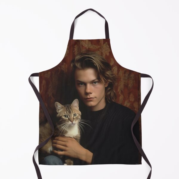 Item preview, River Phoenix with his pet cat designed and sold by 7billionideas.