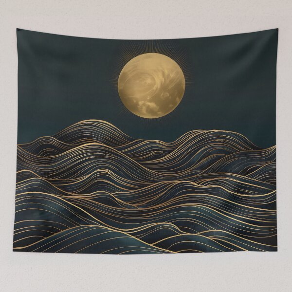 Item preview, Moonlit Waves designed and sold by unimuse.