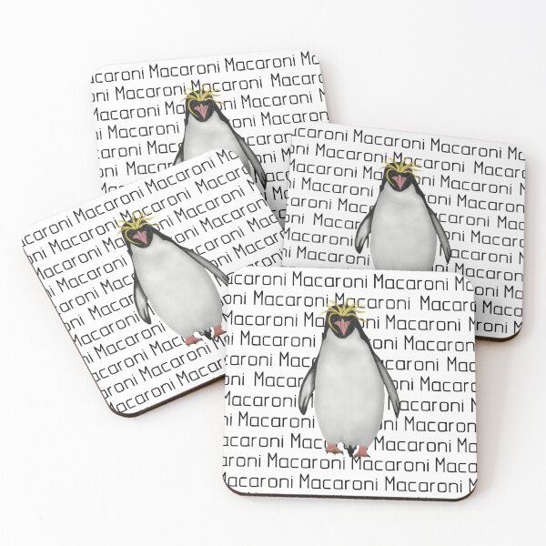 Item preview, Macaroni Penguin Labeled designed and sold by ArtAndBliss.