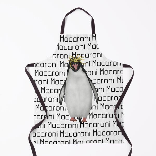 Item preview, Macaroni Penguin Labeled designed and sold by ArtAndBliss.