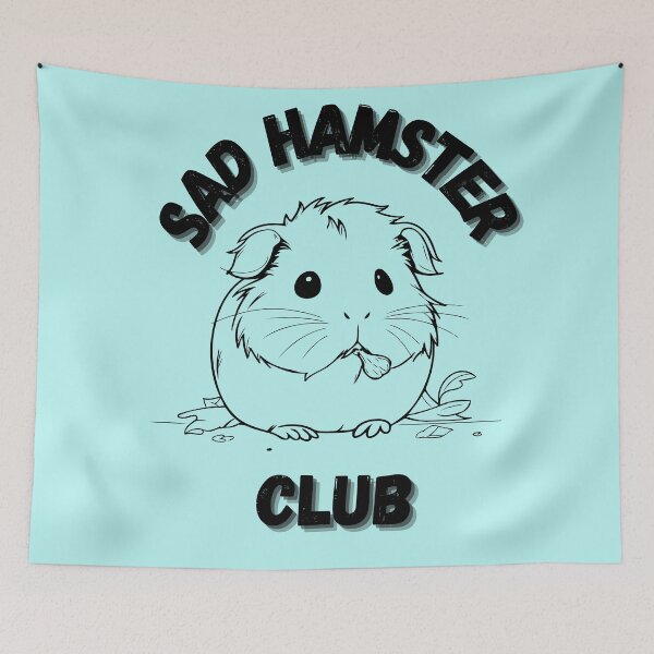 Item preview, Sad Hamster Club Tshirt- Sad Hamster Tee, cute t-shirts, funny t-shirts, hamster trend t-shirts designed and sold by TeeShirtTrendz.