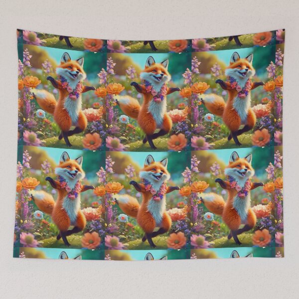 Item preview, Fox Portrait. fox dancing designed and sold by FoxVibes.