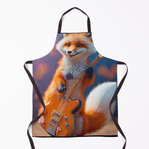 Artikelvorschau, Fuchs-Porträt. Fuchs spielt Gitarre entworfen und verkauft von FoxVibes.