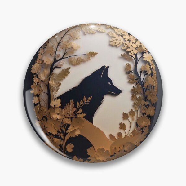 Item preview, Fox Portrait. fox silhouette floral designed and sold by FoxVibes.