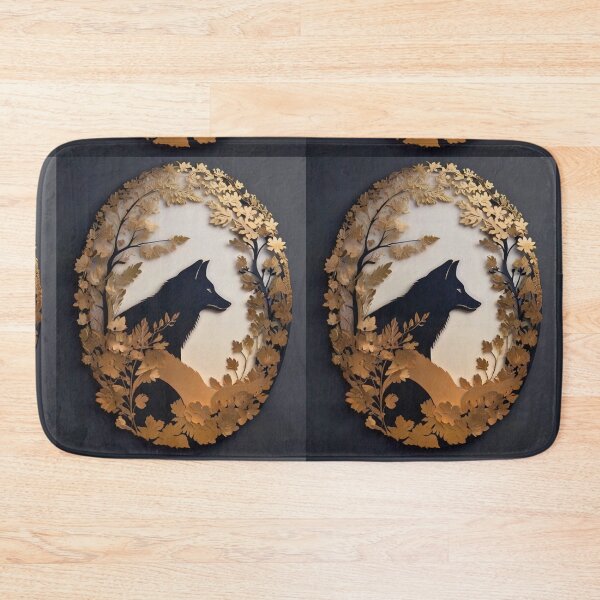 Item preview, Fox Portrait. fox silhouette floral designed and sold by FoxVibes.