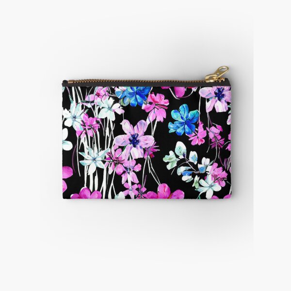 Item preview, Watercolor Painted Flowers on Black designed and sold by BeJolley.