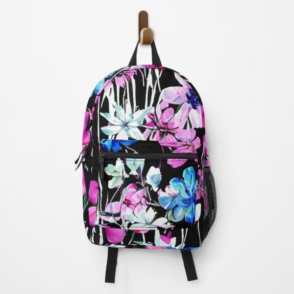 Item preview, Watercolor Painted Flowers on Black designed and sold by BeJolley.