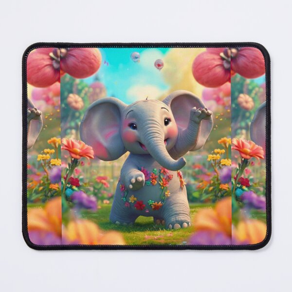 Item preview, Elephant Portrait. dancing elephant designed and sold by ElephantVibes.