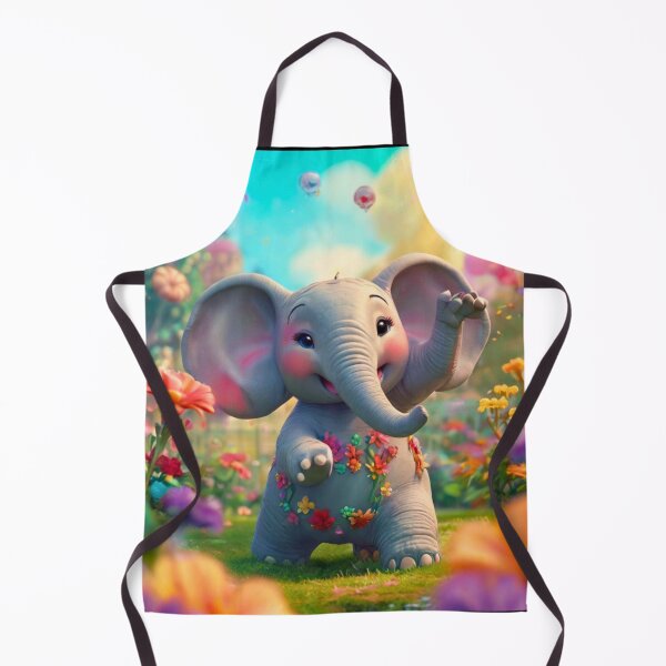 Item preview, Elephant Portrait. dancing elephant designed and sold by ElephantVibes.