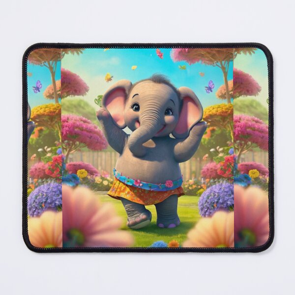 Item preview, Elephant Portrait. dancing elephant designed and sold by ElephantVibes.