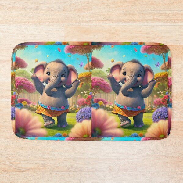 Item preview, Elephant Portrait. dancing elephant designed and sold by ElephantVibes.