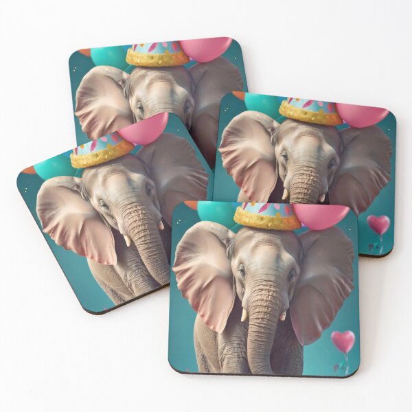 Item preview, Elephant Portrait. birthday celebration designed and sold by ElephantVibes.