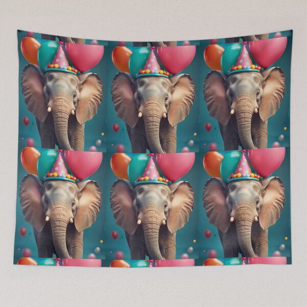 Item preview, Elephant Portrait. birthday celebration designed and sold by ElephantVibes.