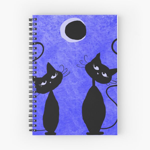 Item preview, Moon Gazers (Cosmic Cats Series) designed and sold by ArtbyMikkiC.