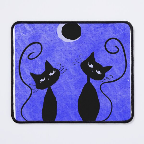Item preview, Moon Gazers (Cosmic Cats Series) designed and sold by ArtbyMikkiC.