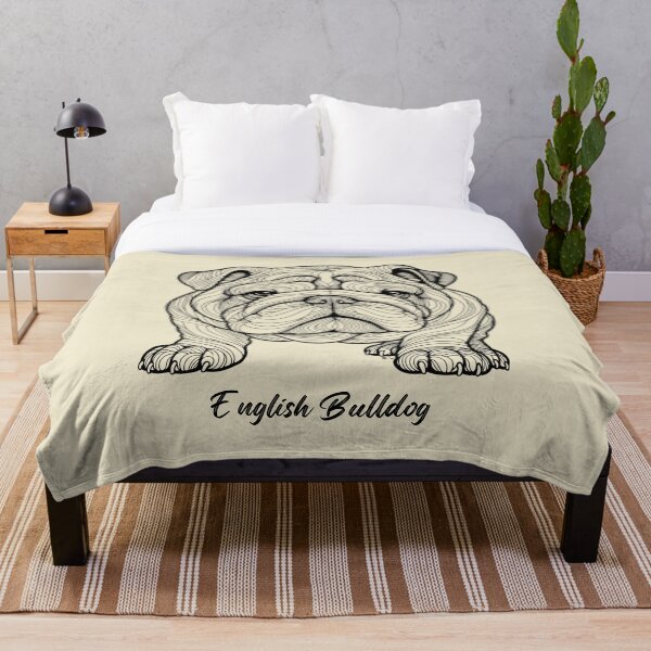 Aperçu de l'œuvre Dessin Au Trait Bouledogue Anglais créée et vendue par critterpatchusa.